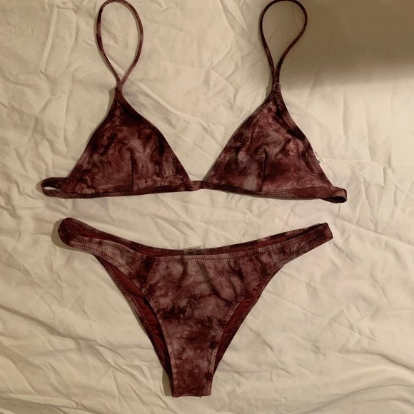 Pull&Bear Other - Pull&Bear Pink Tye-die Bikini Set